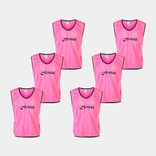 6 Pack Mesh Hi Viz Training Bibs