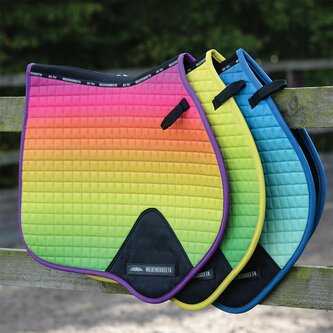 Prime Ombre Jump Shaped Saddle Pad - Rainbow Lust
